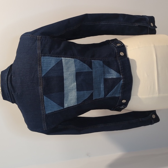 Mavi Jeans Denim Jean Jacket Geometric - Picture 4 of 8